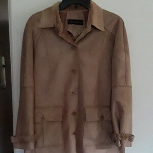 Harve Benard Caramel Suit Jacket with Caramel Skirt, Size 8 (Size Label Removed)